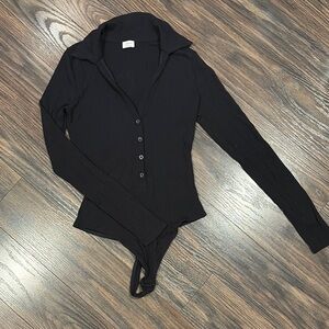 Black Long Sleeve Bodysuit by Wilfred - size small